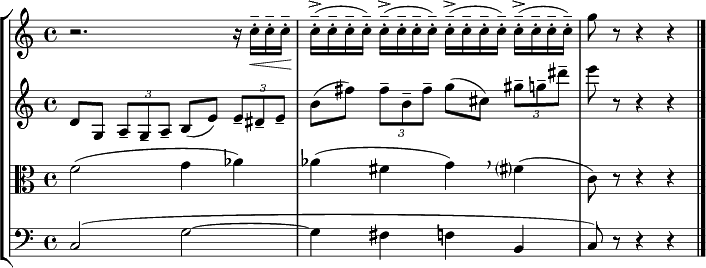 Lepper, op. 3, Nr. 4, Takt