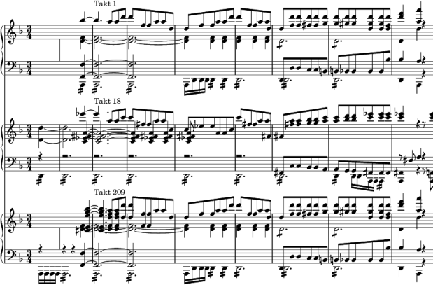 Beethoven, Neunte Sinfonie, Vierter Satz, Anfang