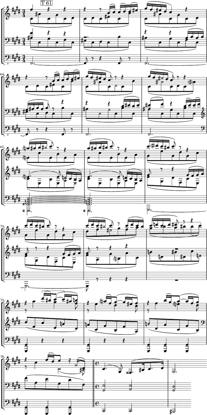 Bruckner VII, Adagio, Rückführung ins Erste Thema