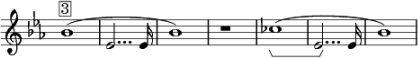 Fallende Sexte im Bruckner, Vierte Sinfonie, erster Satz, Hauptthema