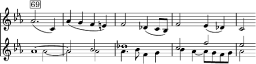 Fallende Sexte im Bruckner, Achte Sinfonie, Finale, zweites Thema