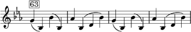 Fallende Sexte im Bruckner, Zweite Sinfonie, erster Satz, Gesangsthema